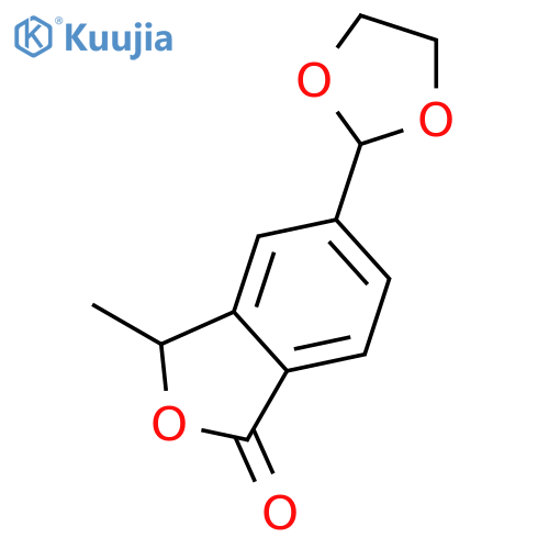 1(3H)-Isobenzofuranone, 5-(1,3-dioxolan-2-yl)-3-methyl- structure