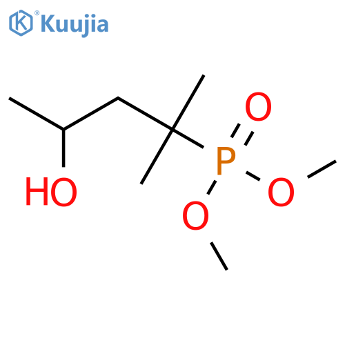 Phosphonic acid, (3-hydroxy-1,1-dimethylbutyl)-, dimethyl ester structure