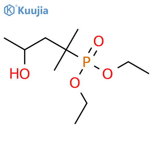 Phosphonic acid, (3-hydroxy-1,1-dimethylbutyl)-, diethyl ester structure