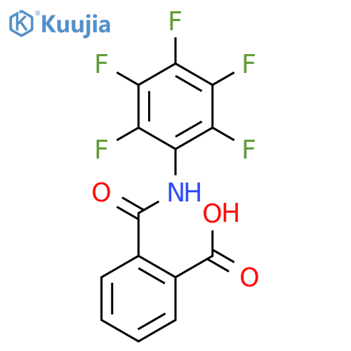 Benzoic acid, [[(pentafluorophenyl)amino]carbonyl]- structure