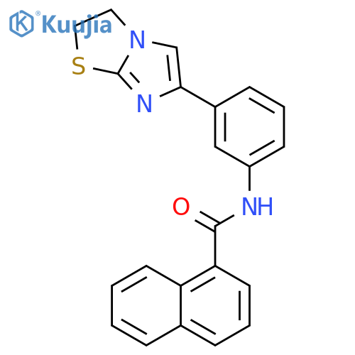 N-(3-{2H,3H-imidazo2,1-b1,3thiazol-6-yl}phenyl)naphthalene-1-carboxamide structure