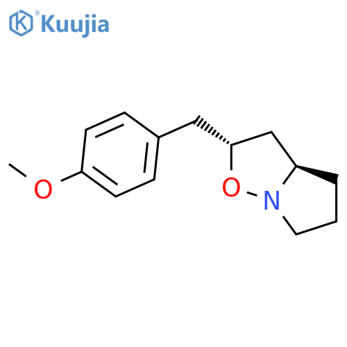 Pyrrolo[1,2-b]isoxazole, hexahydro-2-[(4-methoxyphenyl)methyl]-, cis- structure