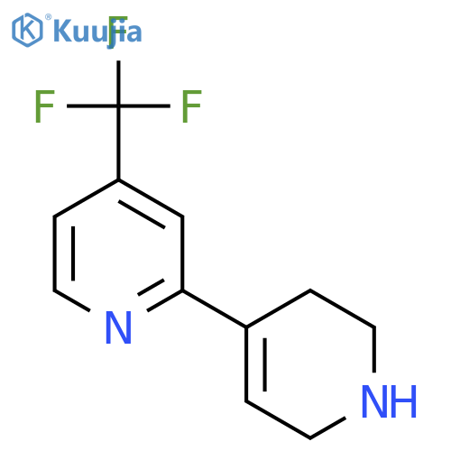 2,4'-Bipyridine, 1',2',3',6'-tetrahydro-4-(trifluoromethyl)- structure