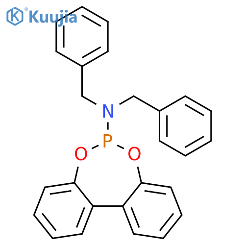 Dibenzo[d,f][1,3,2]dioxaphosphepin-6-amine, N,N-bis(phenylmethyl)- structure