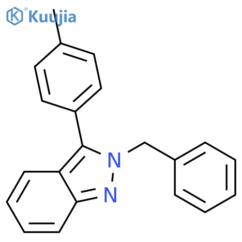 2H-Indazole, 3-(4-methylphenyl)-2-(phenylmethyl)- structure