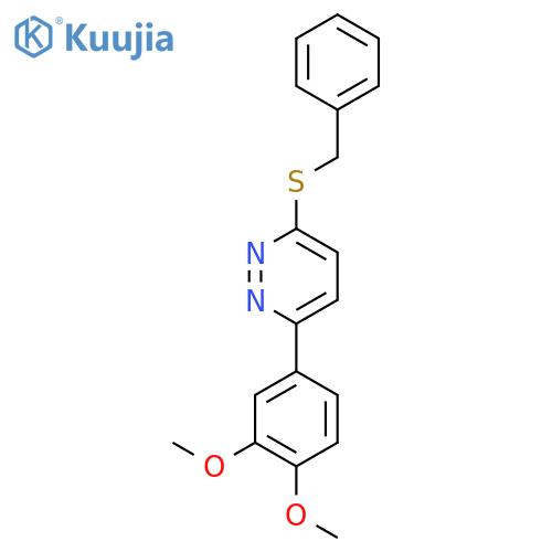 3-(benzylsulfanyl)-6-(3,4-dimethoxyphenyl)pyridazine structure