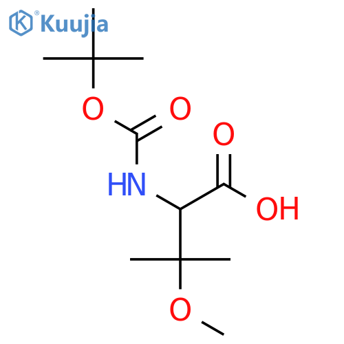 L-Valine, N-[(1,1-dimethylethoxy)carbonyl]-3-methoxy- structure