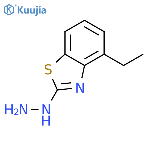4-ethyl-2-hydrazinyl-1,3-benzothiazole structure