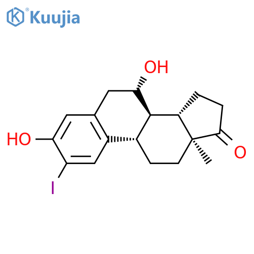 Estra-1,3,5(10)-trien-17-one, 3,7-dihydroxy-2-iodo-, (7b)- structure