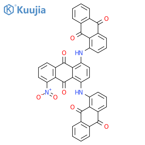 9,10-Anthracenedione, 1,4-bis[(9,10-dihydro-9,10-dioxo-1-anthracenyl)amino]-5-nitro- structure