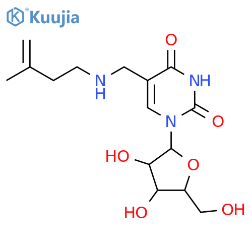 5-(Isopentenylaminomethyl)uridine structure
