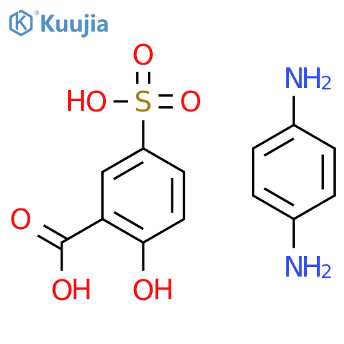 Benzoic acid, 2-hydroxy-5-sulfo-, compd. with 1,4-benzenediamine(1:1) structure