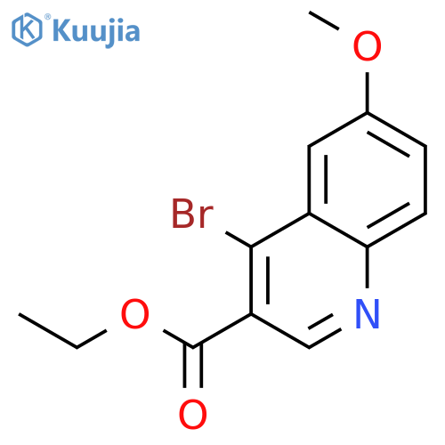 4-Bromo-6-methoxyquinoline-3-carboxylic acid ethyl ester structure