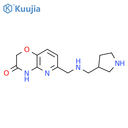 2H-Pyrido[3,2-b]-1,4-oxazin-3(4H)-one,6-[[[(3S)-3-pyrrolidinylmethyl]amino]methyl]- structure