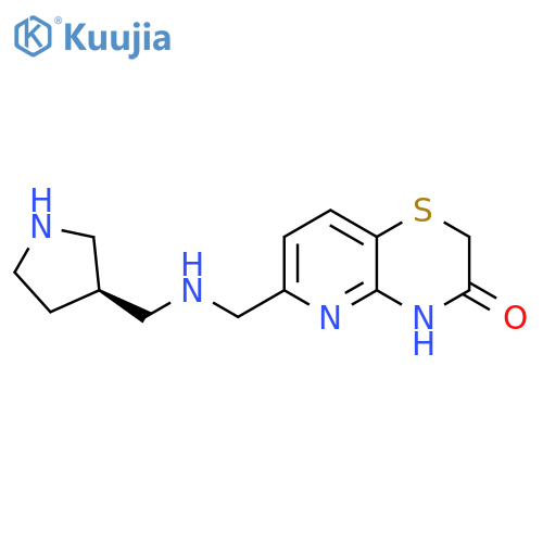 2H-Pyrido[3,2-b]-1,4-thiazin-3(4H)-one,6-[[[(3S)-3-pyrrolidinylmethyl]amino]methyl]- structure