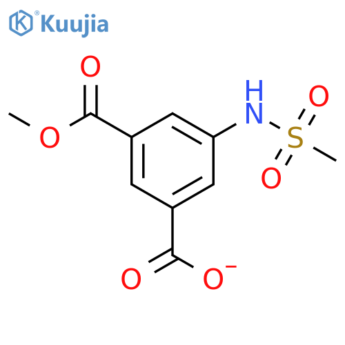 1,3-Benzenedicarboxylic acid, 5-[(methylsulfonyl)amino]-, monomethylester structure