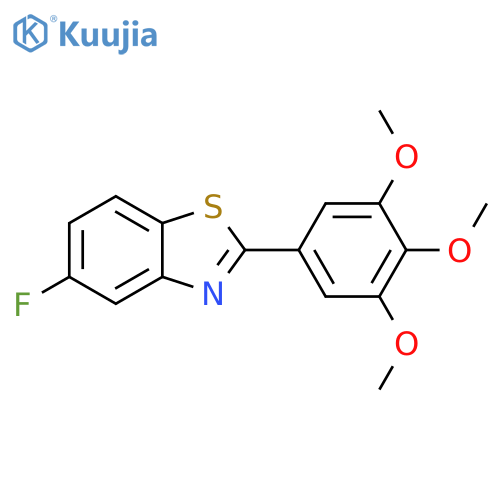 Benzothiazole, 5-fluoro-2-(3,4,5-trimethoxyphenyl)- structure