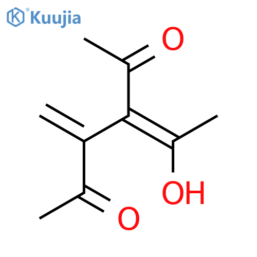 2,5-Hexanedione, 3-(1-hydroxyethylidene)-4-methylene- structure