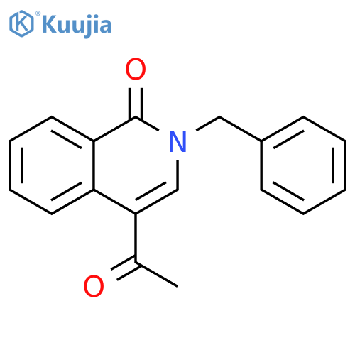 1(2H)-Isoquinolinone, 4-acetyl-2-(phenylmethyl)- structure