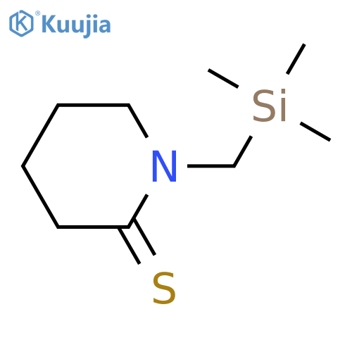 2-Piperidinethione,  1-[(trimethylsilyl)methyl]- structure