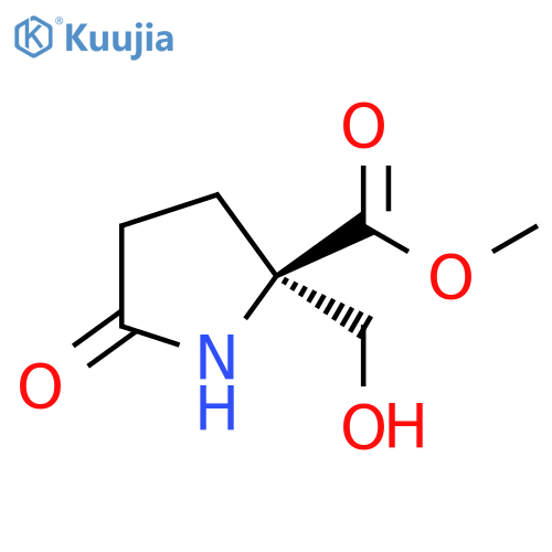 Proline, 2-(hydroxymethyl)-5-oxo-, methyl ester structure