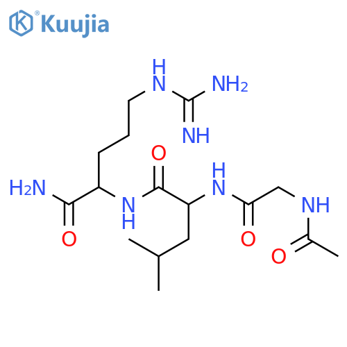 L-Argininamide, N-acetylglycyl-L-leucyl- structure