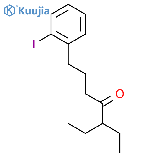 4-Heptanone, 5-ethyl-1-(2-iodophenyl)- structure