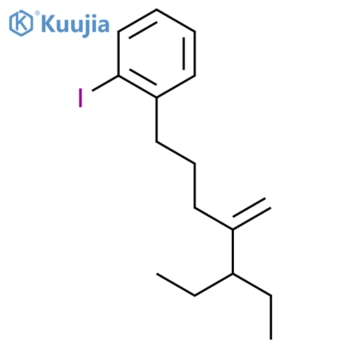 Benzene, 1-(5-ethyl-4-methyleneheptyl)-2-iodo- structure