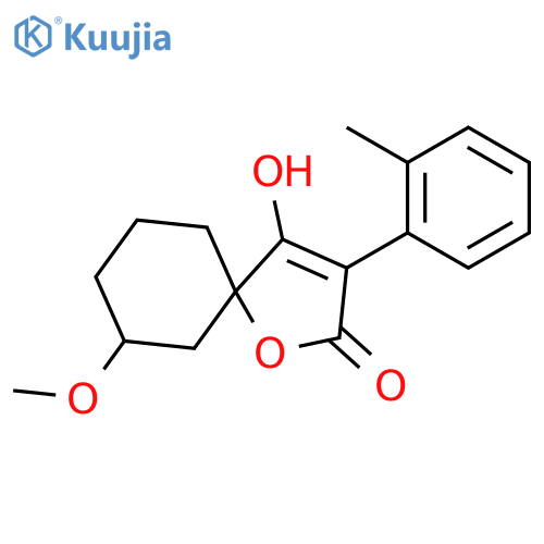1-Oxaspiro[4.5]dec-3-en-2-one,4-hydroxy-7-methoxy-3-(2-methylphenyl)- structure