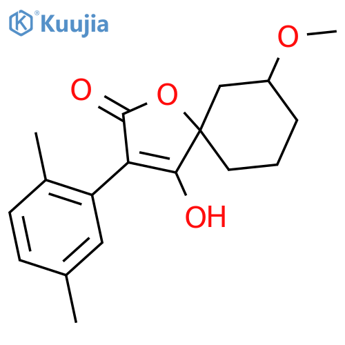 1-Oxaspiro[4.5]dec-3-en-2-one,3-(2,5-dimethylphenyl)-4-hydroxy-7-methoxy- structure