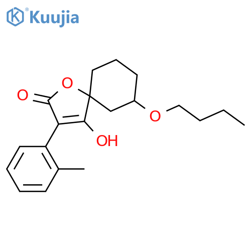 1-Oxaspiro[4.5]dec-3-en-2-one, 7-butoxy-4-hydroxy-3-(2-methylphenyl)- structure