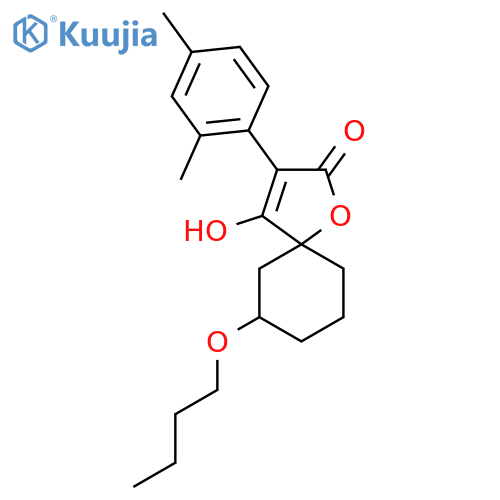 1-Oxaspiro[4.5]dec-3-en-2-one,7-butoxy-3-(2,4-dimethylphenyl)-4-hydroxy- structure