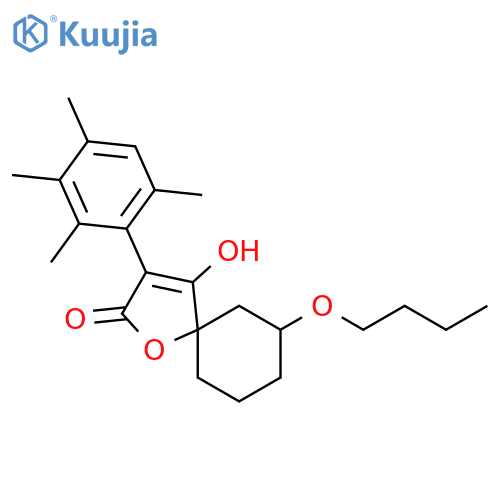 1-Oxaspiro[4.5]dec-3-en-2-one,7-butoxy-4-hydroxy-3-(2,3,4,6-tetramethylphenyl)- structure