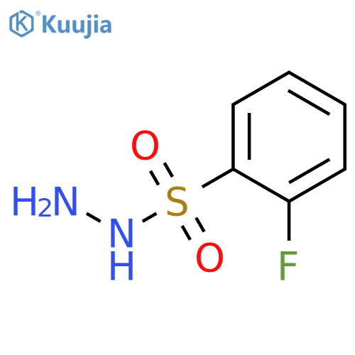 2-fluorobenzene-1-sulfonohydrazide structure
