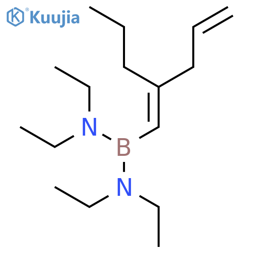 Boranediamine, N,N,N',N'-tetraethyl-1-[(1Z)-2-propyl-1,4-pentadienyl]- structure