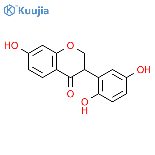 4H-1-Benzopyran-4-one,3-(2,5-dihydroxyphenyl)-2,3-dihydro-7-hydroxy- structure