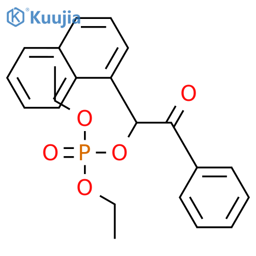Phosphoric acid, diethyl 1-(1-naphthalenyl)-2-oxo-2-phenylethyl ester structure