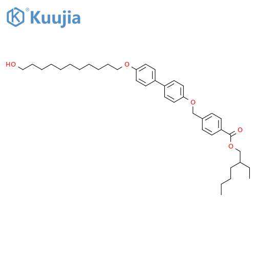Benzoic acid,4-[[[4'-[(11-hydroxyundecyl)oxy][1,1'-biphenyl]-4-yl]oxy]methyl]-,2-ethylhexyl ester structure