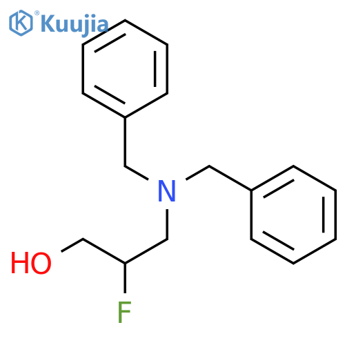 3-(dibenzylamino)-2-fluoropropan-1-ol structure