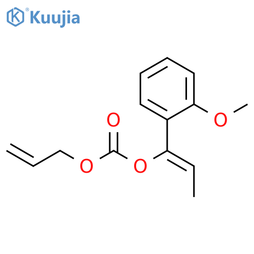 Carbonic acid, (1Z)-1-(2-methoxyphenyl)-1-propenyl 2-propenyl ester structure