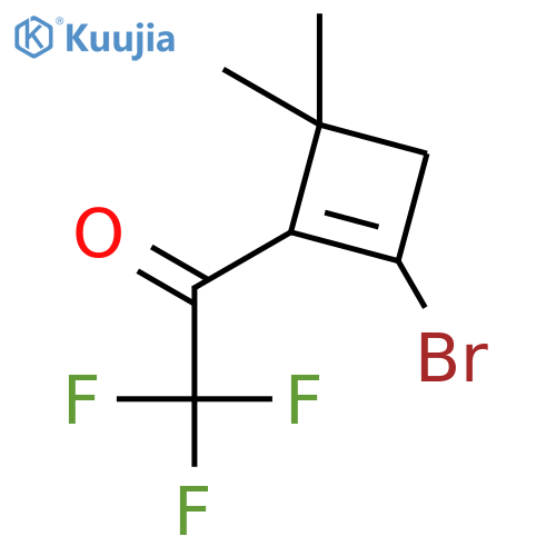 ETHANONE, 1-(2-BROMO-4,4-DIMETHYL-1-CYCLOBUTEN-1-YL)-2,2,2-TRIFLUORO- structure
