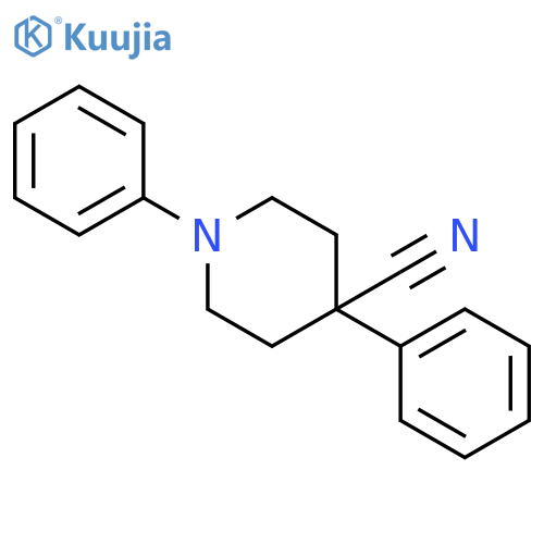 4-Piperidinecarbonitrile, 1,4-diphenyl- structure