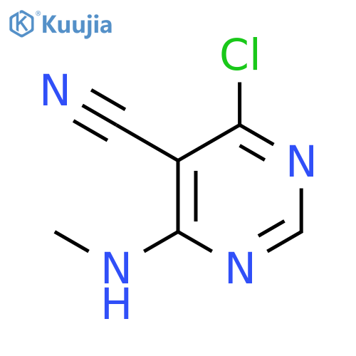 5-Pyrimidinecarbonitrile, 4-chloro-6-(methylamino)- structure