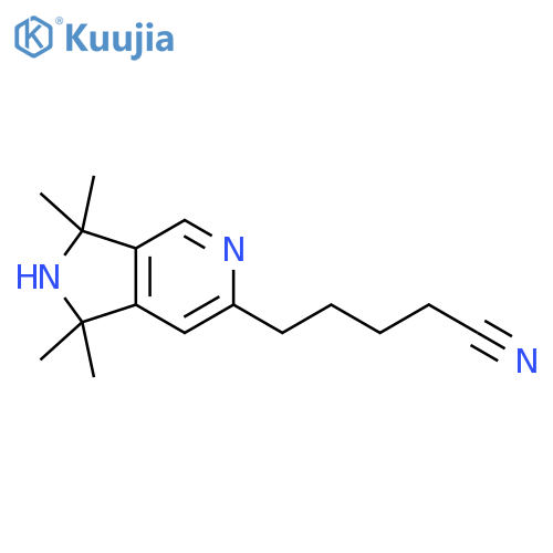 1H-Pyrrolo[3,4-c]pyridine-6-pentanenitrile,2,3-dihydro-1,1,3,3-tetramethyl- structure