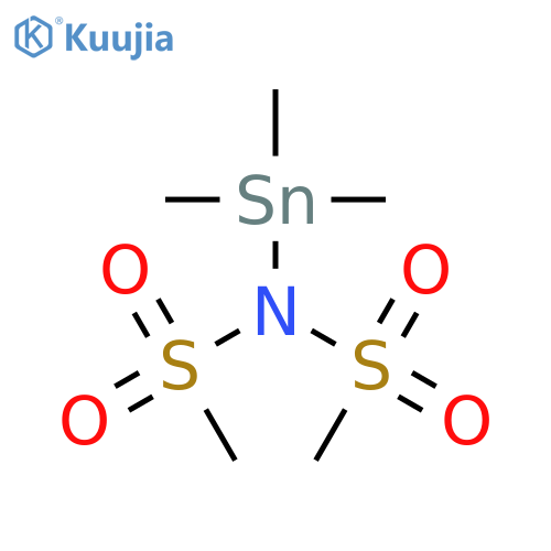 Methanesulfonamide, N-(methylsulfonyl)-N-(trimethylstannyl)- structure