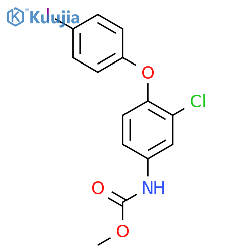 Carbamic acid, [3-chloro-4-(4-iodophenoxy)phenyl]-, methyl ester structure