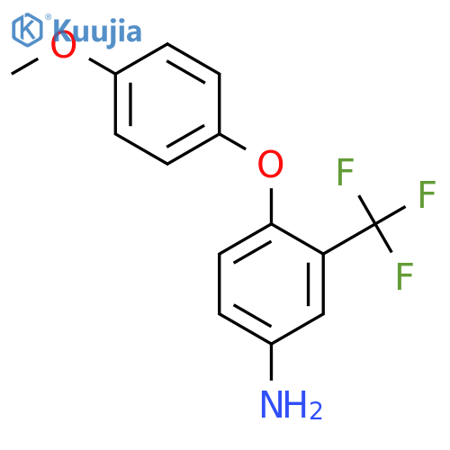 4-(4-Methoxyphenoxy)-3-(trifluoromethyl)aniline structure