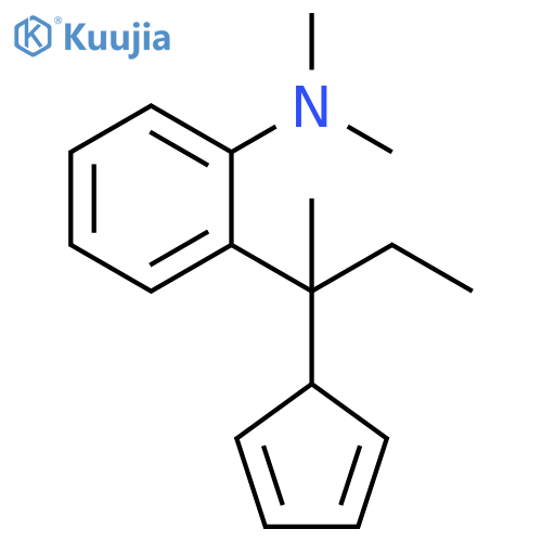 Benzenamine,2-[1-(1,4-cyclopentadien-1-yl)-1-methylpropyl]-N,N-dimethyl- structure