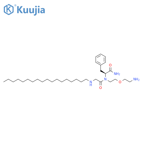 L-Phenylalaninamide, N-octadecylglycyl-N-[2-(2-aminoethoxy)ethyl]- structure