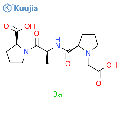 L-Proline, 1-[N-[1-(carboxymethyl)-L-prolyl]-L-alanyl]-, barium salt (9CI) structure